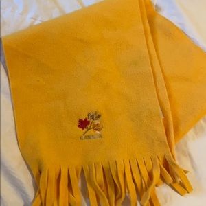 Cute yellow Canada scarf
